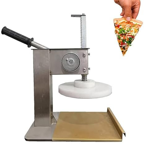Pizza Dough Press Machine, Manual Commercial Stainless Steel Pastry Press for Pizza, Tortilla, Dosa - Heavy Duty Forming Machine
