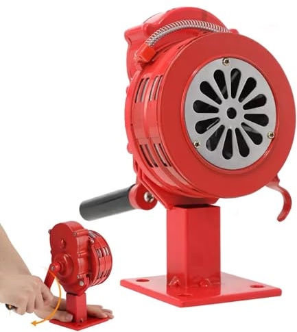 Hand Sirene, Handkurbel Alarmsirene Siren Tragbar Handkurbel Alarm 110dB Manuell Bedienter Luftangriffshorn Alarm Handsirene AirHorn für Feueralarm den Heim Hotel Tankstelle Küstenwachen