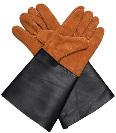 HAODAGE Thickened Cooking Gloves, Soften Ventilate Work Gloves, Anti-scalding Welding Gloves for Metal Cutting, Steel Manufacturing