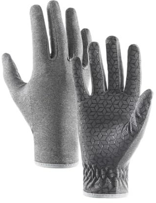 INIULLUV Kletterhandschuhe 1 Paar Outdoor-Fahrradhandschuhe for Damen und Herren, hochelastisch, atmungsaktiv, rutschfest, Laufen, Klettern Für Abseilen, Bergsteigen(Grey,L)