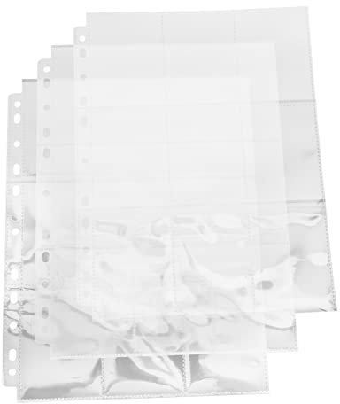 DRESSOOS 50stücke Transparente Kartenhüllen Ring-ordner Karten-einsätze Zum Schutz Von Fotos Postkarten Und Sammelkarten Material Für Ordnerseiten Und Kartenblätter