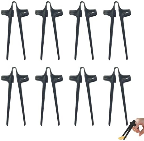 8 unidades de palillos de dedo para jugadores, palillos para comer, gadgets de juegos, aperitivos, palillos de dedos libres para aperitivos, palillos de plástico para juegos, palillos de ayuda para
