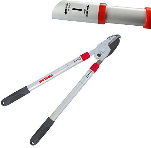MKK - 19376 - Astschere Gartenschere Strauch Hecken Garten Reb Teleskop 600-880 mm Schere Amboss