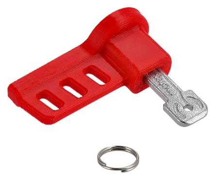 RAPSOL Zündschlüssel 3D, Rot - für Simson S50, S51, S70, KR51 Schwalbe, SR4, Duo 4/1