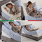 GEEMMA s.r.l. Cuscino cuneo anti reflusso DISPOSITIVO MEDICO detraibile memory foam | Cuscino da lettura Poggia schiena cuscini gravidanza cuscino per circolazione gambe