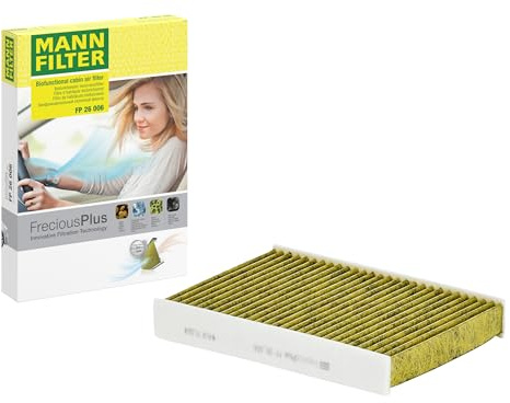 MANN-FILTER FP 26 006 Filtro aria cabina - FreciousPlus Filtro Antipolline Biofunzionale - per Autovetture + veicoli commeriali