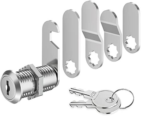 VOCIBO® Serrure de Boîte Aux Lettres 30 mm - 5 Plaques Différentes - Pour Armoire, Meuble, Casier et Boîtes Aux Lettres