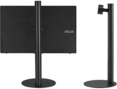 ASUS ZenScreen Stand MTS02D - Ergonomic Stand for Portable Monitors, Tilt, Pivot, Height adjustments, 1/4” Tripod Socket Compatible, Work from Home Setup, Home Office