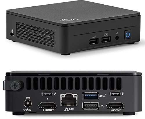 Intel NUC 13 Arena Canyon Mini-PC NUC13ANKi5 Desktop-Computer/HTPC der 13 Gen. Intel Core i5-1340P,12 Kerne(4P+8E),WiFi 6,Bluetooth 5.3,Windows 11 Pro(32GB DDR4 RAM, 1TB PCIe SSD)