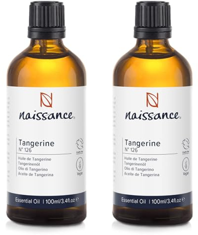 Naissance Huile Essentielle de Mandarine (Tangerine) (No. 126) 200 ml (2x100) - pour Aromathérapie, Diffuseur, Mélange Massage, Fabrication de Bougies