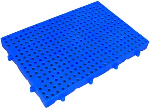Gitterrost-Lüftungspalette Kunststoff-Palette, Leichte, wasserdichte Bodenpalette mit Gitterbelüftung for Lagerhallen im Innenbereich, for Supermarktgaragen und Außenschränke(60x40x5cm)