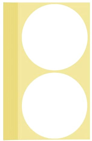 60 Stück Weiß Klebepunkte Aufkleber 100 mm Runde Punktaufkleber Farbkodierun Etiketten selbstklebende Markierungspunkte zum Beschriften, Basteln Stickers Round Color Coding Labels (Weiss 10 cm)