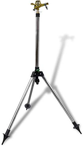 Juroupi Impulse Sprinkler Garden Watering Zinc on Tripod Base-40913