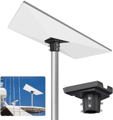 Justech Adattatore per Tubi Starlink Gen 3 a 360° Regolabile + 20° Inclinazione Supporto a Parete/Tetto Compatibile con Starlink V3 in Lega di Alluminio Compatibile con Diametro 20-38 mm