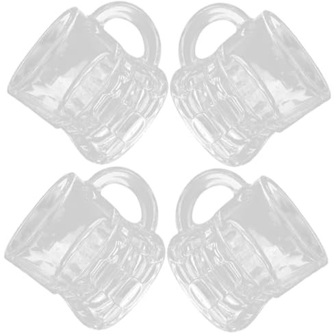 COLLBATH 4 Pezzi Mini Bicchierini Bicchiere Da Liquore Festa Piccola Tazza Da Birra Bicchieri Da Whisky Vino