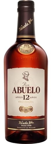 Ron Abuelo Añejo 40% Vol. – Ron panameño de sabor suave y complejo, ideal para disfrutar solo o en cócteles con un toque de elegancia y tradición