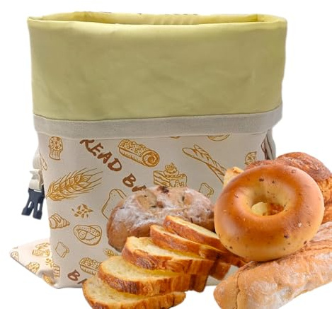 Sacs À Pain Pour Pain Maison - 30 x 39 cm Sac De Stockage Réutilisable - Pochette En Cire d’Abeille pour Conservation Alimentaire au Congélateur