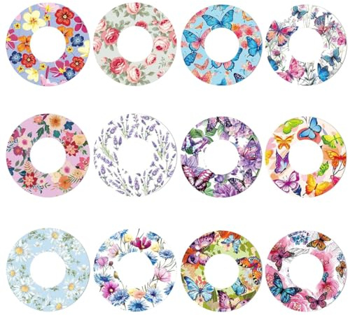 12 Pezzi Cerotti Freestyle Llbre 2, Cerotti Sensore Glicemia, Adesive Traspirante Cerotti Freestyle Llbre Patch, per Sensori Toppe Adesive per Nuoto Doccia Sport