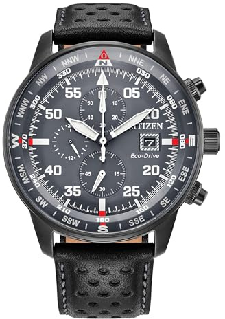 Citizen Orologio analogico al quarzo da uomo con cinturino in pelle CA0696-06H