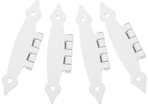 ANDRESLAD Charnières de Porte en Fer Blanc H 89x37x1,2 Mm, Charnières Métalliques Encastrées, Ensemble 4 Pièces, Remplacement Porte Intérieure, Quincaillerie Meuble pour Aménagement