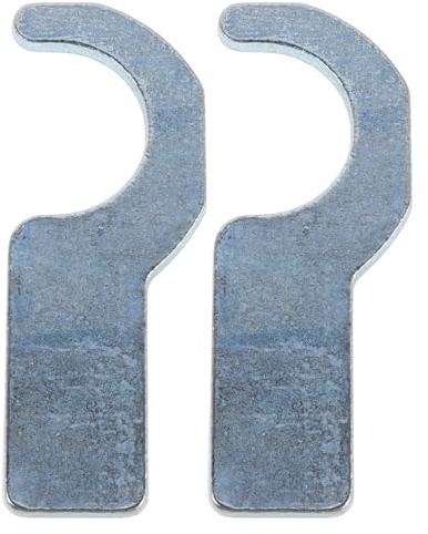 Housoutil 2pcs Heavy Duty Scaffold Plank Retaining Hooks Steel Scaffold Step Platform Clamps with High Impact Strength for Building Construction and Stage Setup