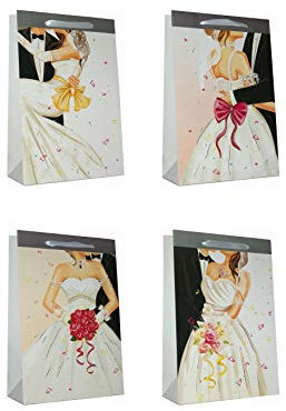 10 Geschenktüten groß Hochzeit 33,5 x 22,5 x 10 cm Geschenktaschen Geschenkbeutel Taunus Grußkarten Verlag 91-0193