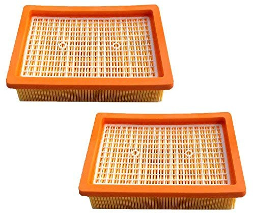 2x HEPA Filter für Kärcher MV4 MV5 MV6 WD4 WD5 WD6 Staubsauger Flachfalten Filter Ersetzt 2.863-005.0/28630050