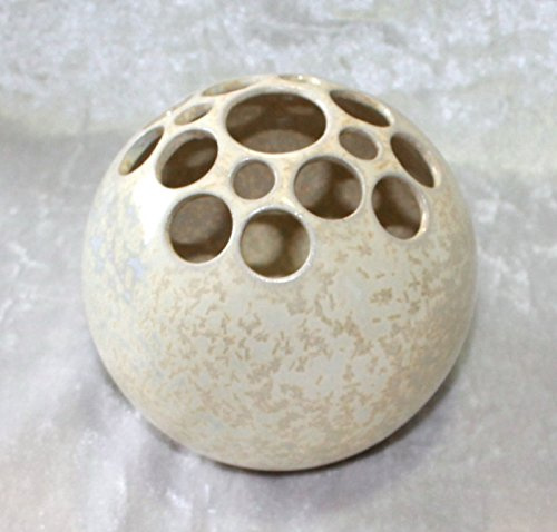 Kugelvase Steckvase Keramik Handarbeit 13 cm
