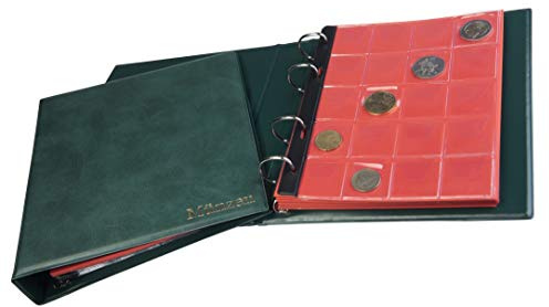 MC.Sammler Münzalbum für Münzen Aufbewahrung - 300 Diverse Taschen - Sammelalbum für Sammler - Album für Sammlermünzen - Münzbuch von Großen bis Kleinen Euro Münzen
