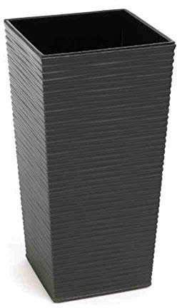 Siena Garden Pflanzgefäß Nizza graphit Kunststoff 25 cm
