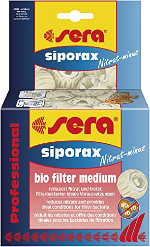 sera siporax Nitrat-Minus Professional 145 g | Hochleistungsfiltermedium für biologischen Nitratabbau im Aquarium | reduziert Nitrit & Ammonium | optimierter Wasserfluss | langlebig & wartungsarm