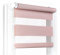 Fenster DEKOR - Rollos für Fenster Bleich-Rosa - Klemmfix Rollo ohne Bohren 120 x 55 cm - Doppelrollo mit einer breiten Auswahl an Größen und Farben - Blickdichte Rollos, einfach zu montieren
