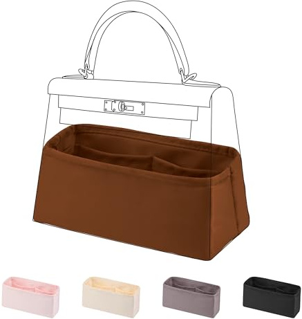 DGAZ Seiden Handtaschen Organizer für Kelly Mini II, Bag Organizer, Gold