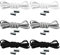 FLAVNTEL 6 Pares Cordones Elásticos sin Nudo con Hebilla Metal Cordones Elásticos Zapatillas Zapatos Adultos Niños Cordones de Goma sin Atar con Botón de Metal Cordones Deportivos Ajustables