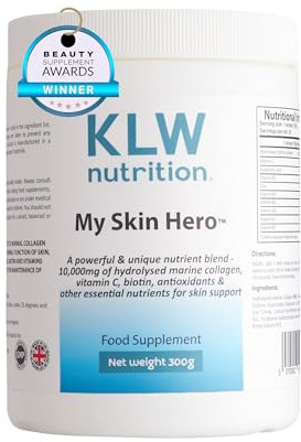 Premium Marine Collagen Powder - with Vitamin C, B-Complex, Biotin, Hyaluronic Acid - No fillers, sweeteners or additives - Healthy Skin & Joints - New Improved Formulation - 1-2 Months Supply