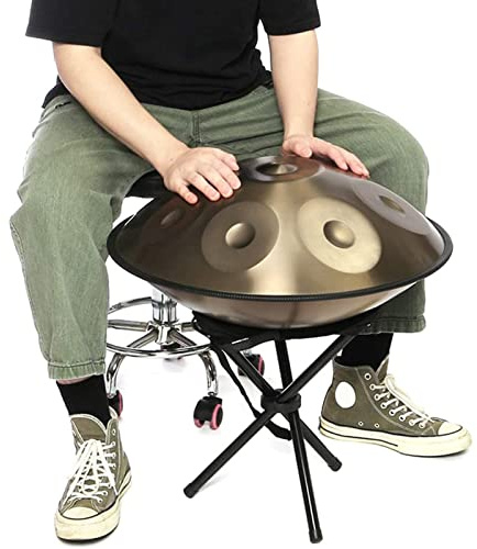 Handpan gepolsterte Tasche und robuster Koffer für Stahltrommel, handgefertigtes Schlaginstrument, einfach zu spielen