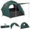 Cflity Camping Tent, 3 Man Pop Up Tent Automatic Instant Three Layer Waterproof 4 Season Large Dome Tent & Shelters with Extended Floor Mat Porch 2 Hall Poles Removable Rainfly