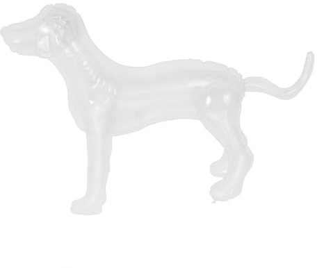 Happyyami Aufblasbares Hundeschaufensterpuppen Modell Aus PVC 31X22X11 Zoll Einstellbar Für Präsentation Von Hundeanziehsachen in Zoohandlungen Und Haustiergeschäften