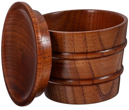 ULTECHNOVO Robuste Kaffeetasse Aus Holz Vintage-wasserbecher Mit Deckel 210 Ml Elegantes Trinkgeschirr