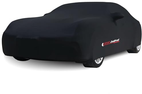 BEXITA Autoabdeckung Indoor Stretch Auto Abdeckplane, Weiches Innenfutter, Atmungsaktiv, Staubdicht, Autoplane Autogarage Innenbereich für Größen Sportwagen-L