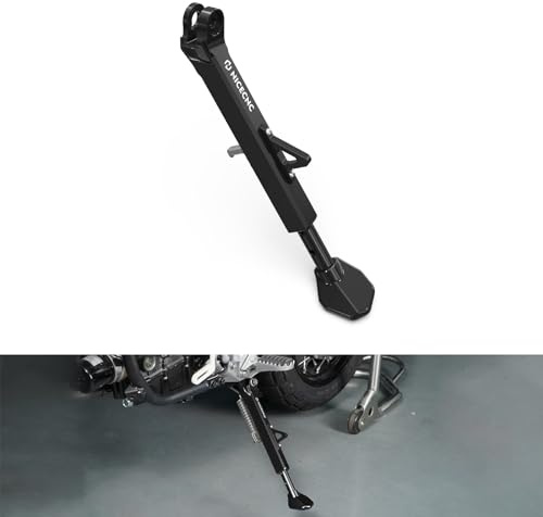 NICECNC Verstellbarer Motorradständer, CNC-gefräst, Compatible with Yamaha Tenere 700 / XTZ 700 2019–2023, Schwarz
