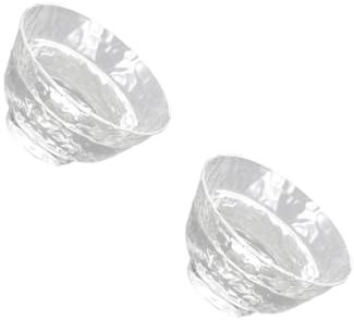 ABOOFAN 2 Piezas Envase Vasos Altos Frío Tazas Divertidas para Hombres Ramequines Vasos para Beber Taza Gigante Cóctel Condimento Vasos Cafe Taza De Agua De Vidrio Transparent