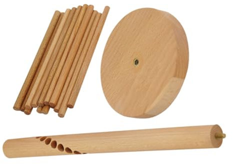 Amosfun Séchoir à Pâtes Bois Support pour Sécher les Spaghetti Étagère de Séchage pour Nouilles Fraîches Utilisation Polyvalente la Cuisine