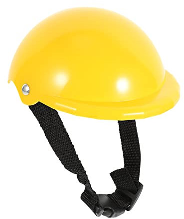 Garneck Sicherer Und Stilvoller Hundehut Lustiger Gelber Helm Für Hunde Verstellbarer Schutzhelm Für Kleine Und Große Haustiere Für Sonne Und Regen Komfort Und