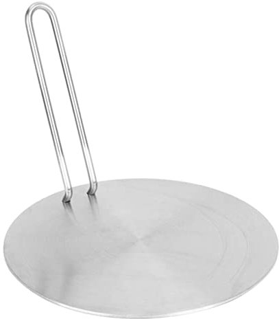 LABRIMP Induction Cooker Heat Converter Plate Stainless Steel Cooktop Diffuser Disk for Induction Gas Electric Cookers Easy to Use with Handle Design Cooking Accessory