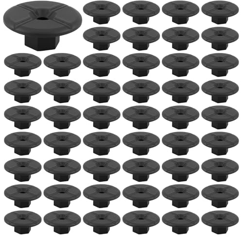 50 tuercas de plástico sin rosca de 4 mm, color negro, clips de fijación sin rosca, compatibles con la mayoría de los vehículos 2019900050 51711958025 para Mercedes