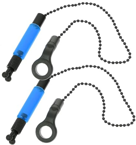 Mikinona 2 pièces Alarme de Touche Tendeur sans Lumière Accessoire pour Canne à Pêche Évite la Fatigue Visuelle Indicateur de Morsure Pratique et Douce