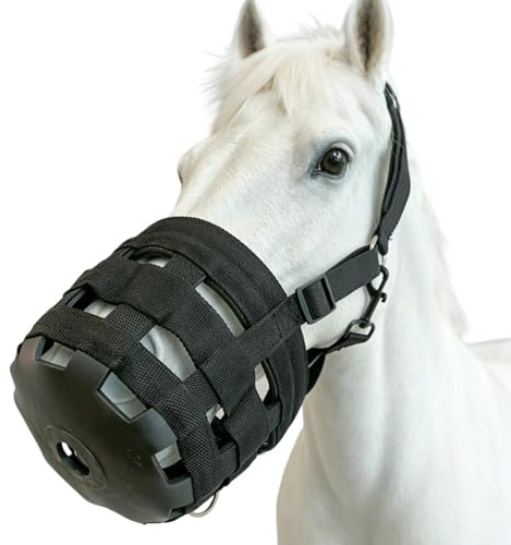 Pâturage de museau de Cheval - Équipement de Licou Breakaway, Masque en Sangle équestre | Harnais de retenue de sécurité pour Poney en polyuréthane léger, pour Participation sur Le Terrain du Ranch