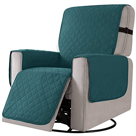 Time to Sparkle Recliner Slipcover - Peacock Blue | 1 Pack Waterproof Recliner Slipcover Protector Machine Washable Furniture Protector Cover for Kids and Pets