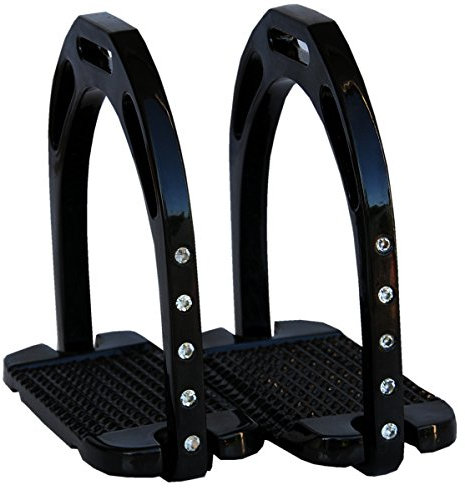 AMKA Steigbügel aus Aluminium mit Strasssteinchen 015/053